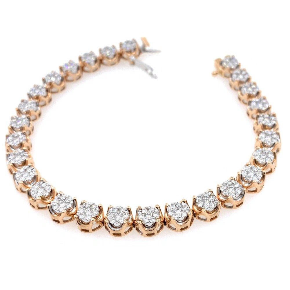 Bellissimo Diamond Tennis Bracelet in Rose Gold 9BRC29