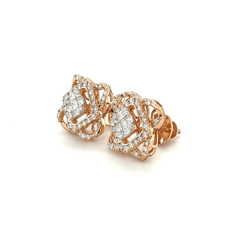Diamond Earring Stud Jewellery by Royale Diamonds