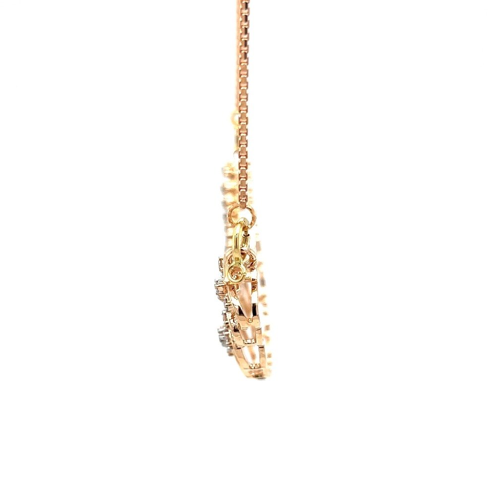 Floral Diamond Mangalsutra Tanmaniya Pendant