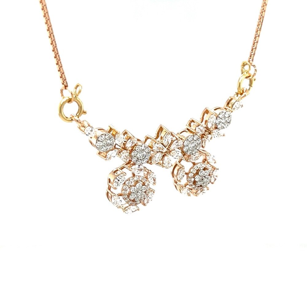 Fancy Two vati Diamond Tanmaniya Mangalsutra Pendant