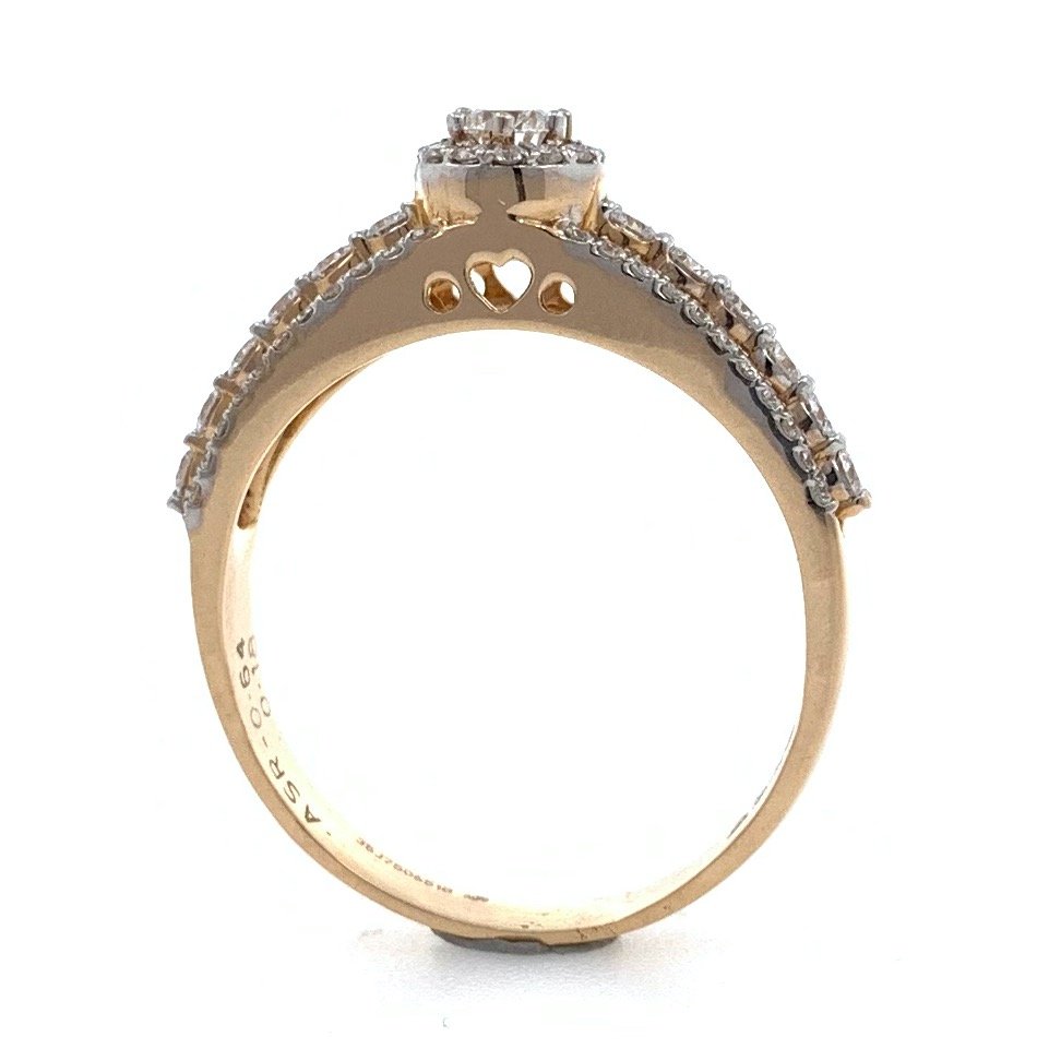 18kt / 750 rose gold engagement diamond ring 8lr263