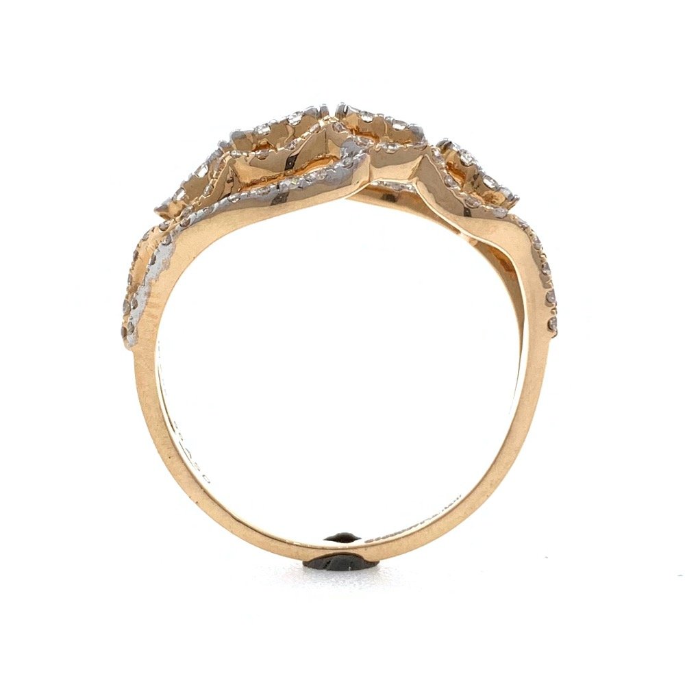 18kt / 750 Rose gold Fancy Diamond Ladies Ring 9LR204