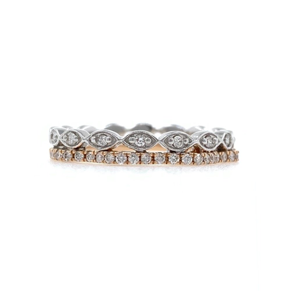 18kt / 750 Rose gold fancy diamond Ladies ring 9LR298