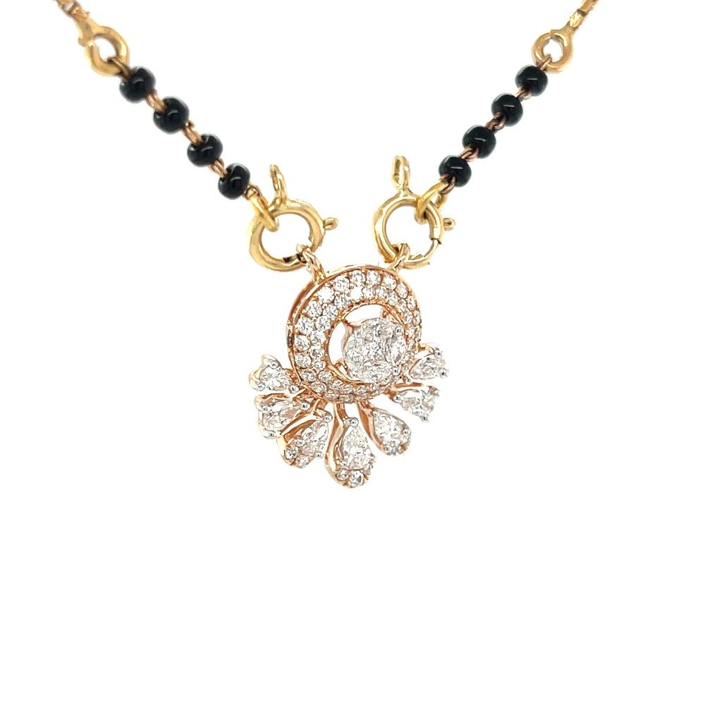 Exquisite Diamond Tanmaniya Mangalsutra Pendant: A Beacon of Elegance