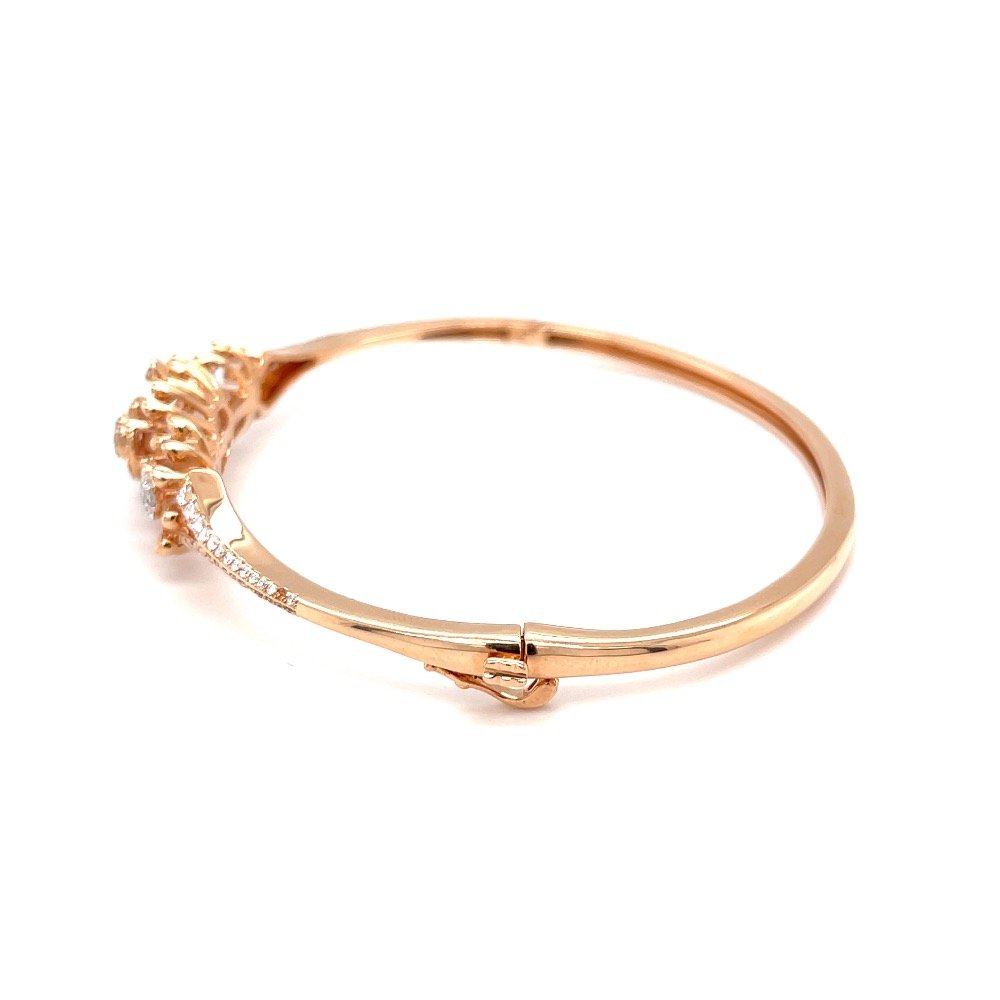 Kusimba diamond bracelet with pressure set in rose gold