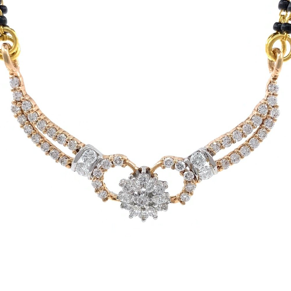 Flower diamond Tanmaniya in 18k rose Gold 6DHP107