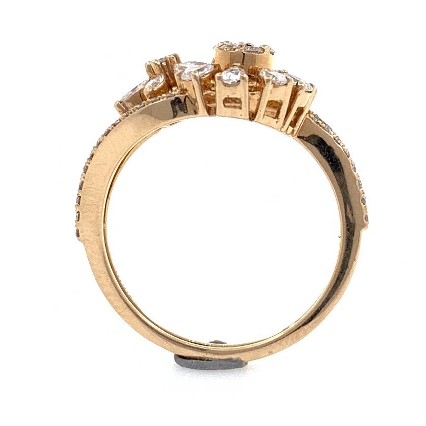 18kt / 750 rose gold anniversary gift diamond ring 8lr211