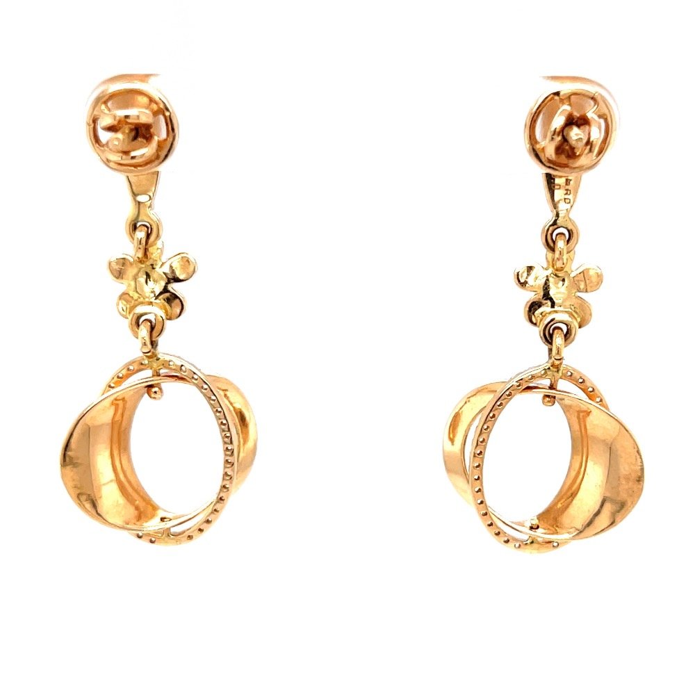Étonnante dangling earrings with centre piece flower 8top123