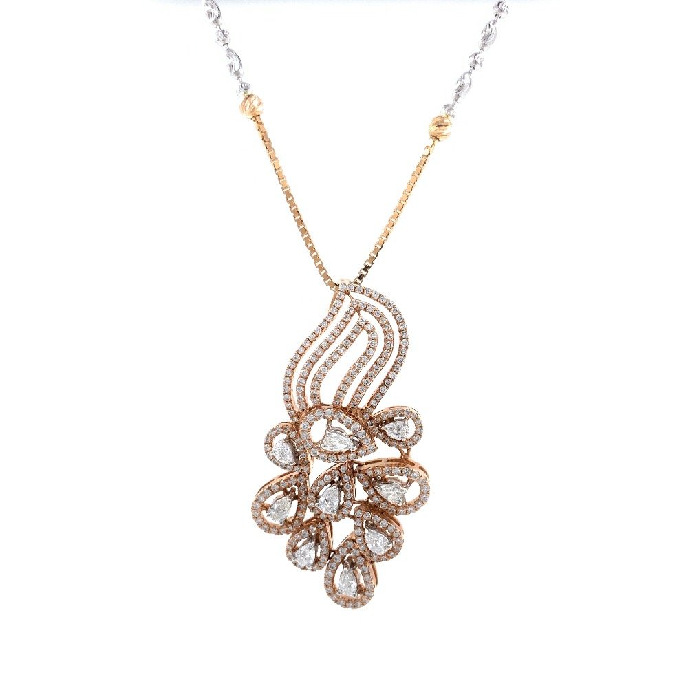 Pulchra Diamond Pendant in Rose Gold 7SHP31