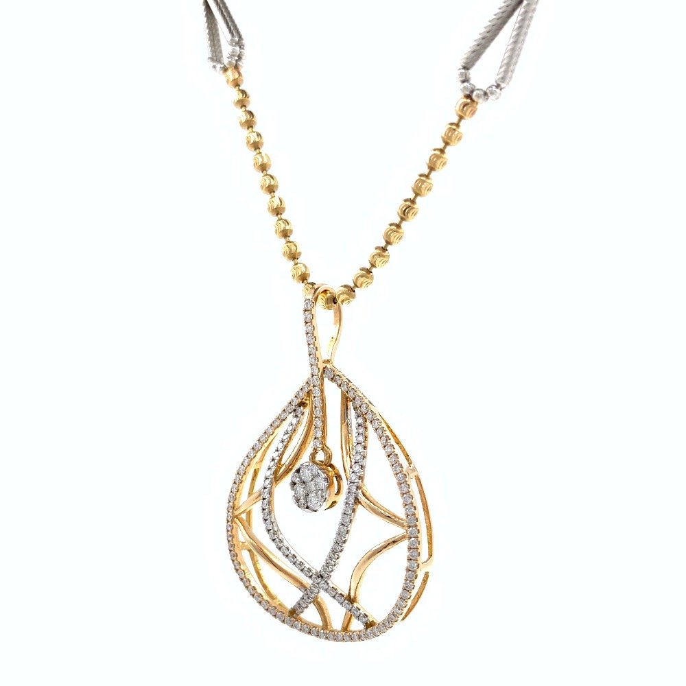 Invidebit Diamond Pendant in Rose gold 8SHP35