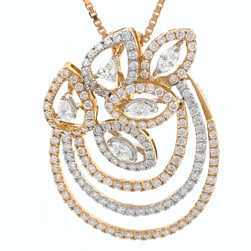 Asombrosa Diamond Pendant in Rose Gold 8SHP60
