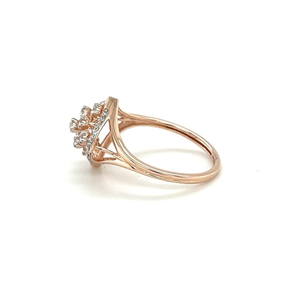 Diamond Square Halo Ring in 14k Rose Gold