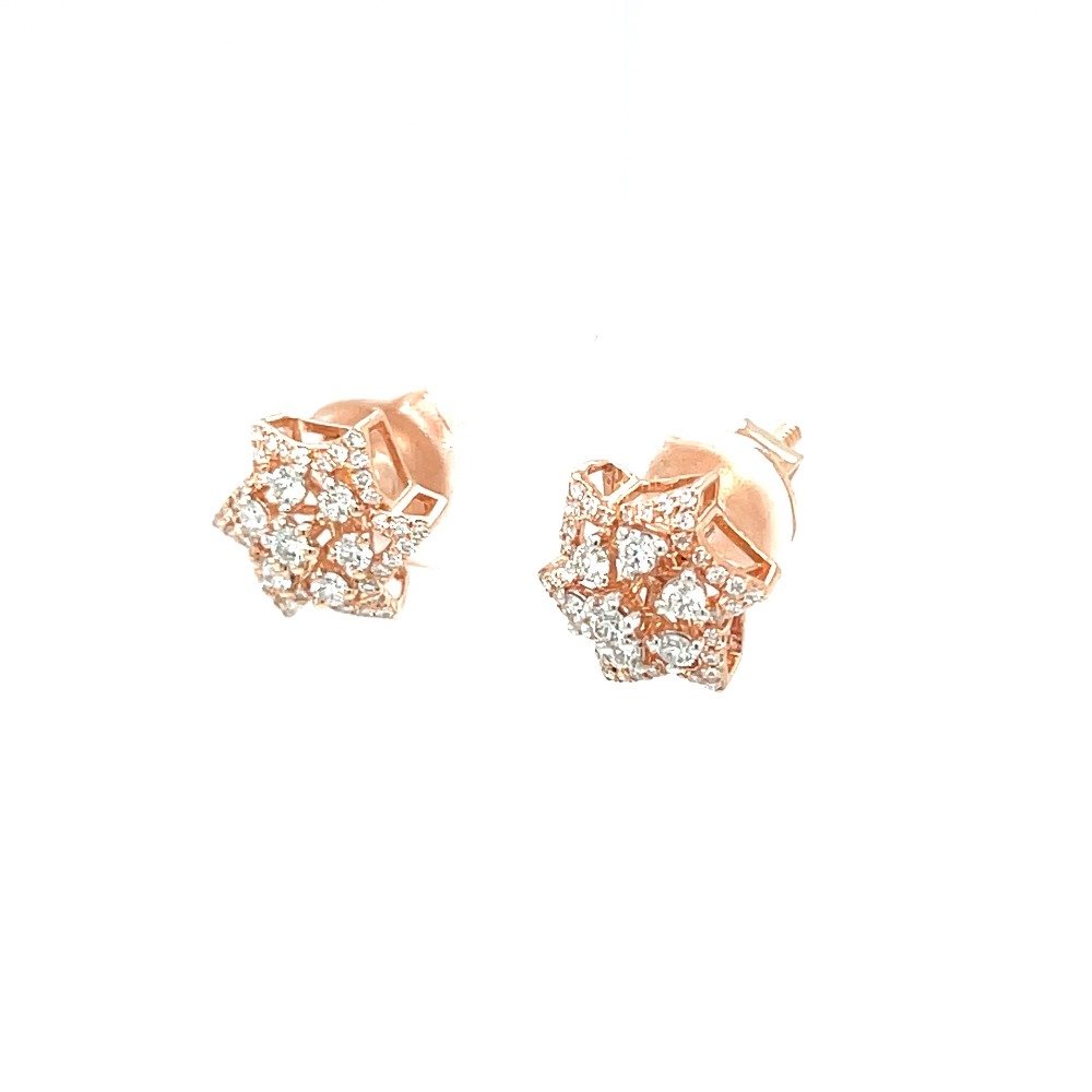 Floral Royale Diamonds Studs for Work Wear