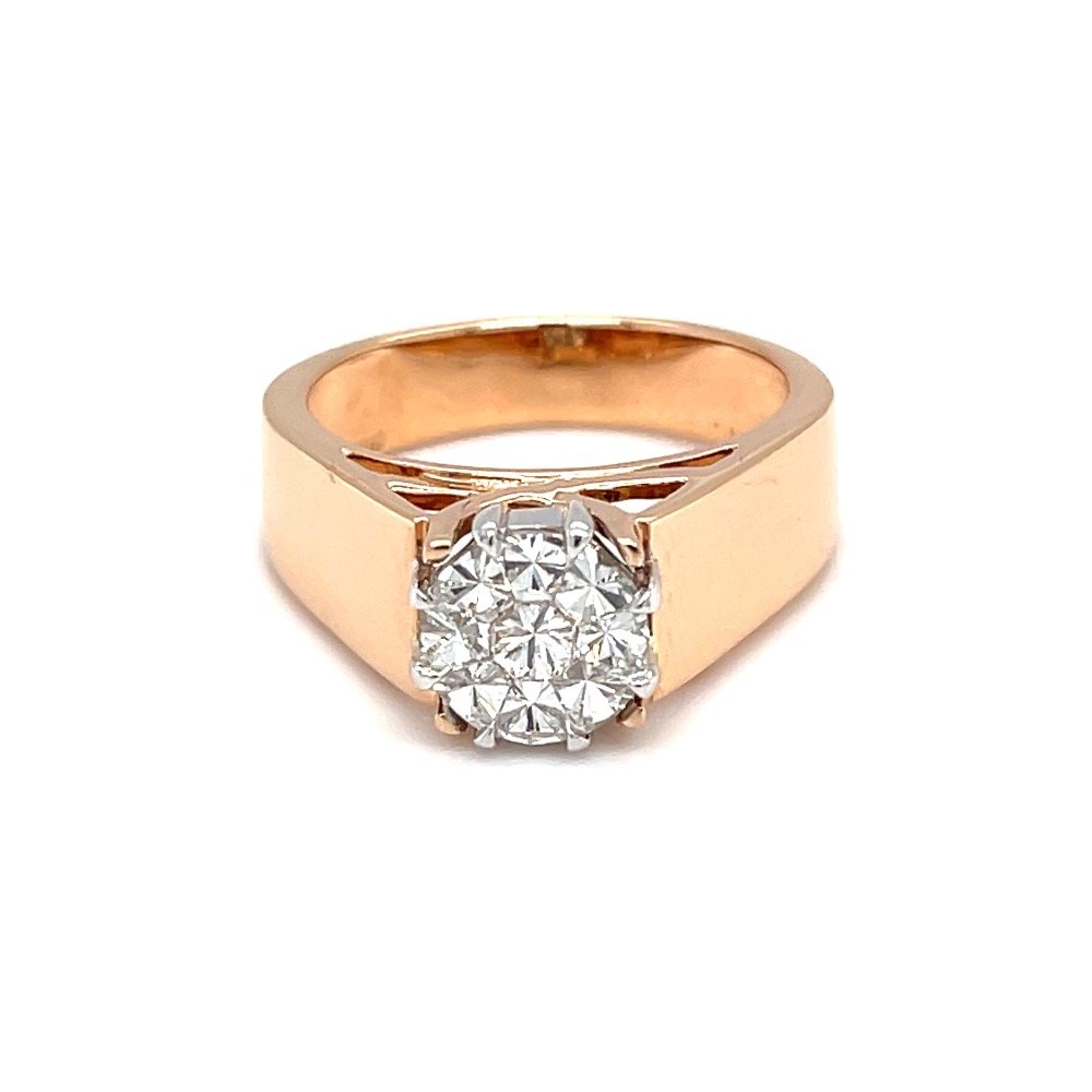 Eva cut diamond classic engagement ring for solitaire look