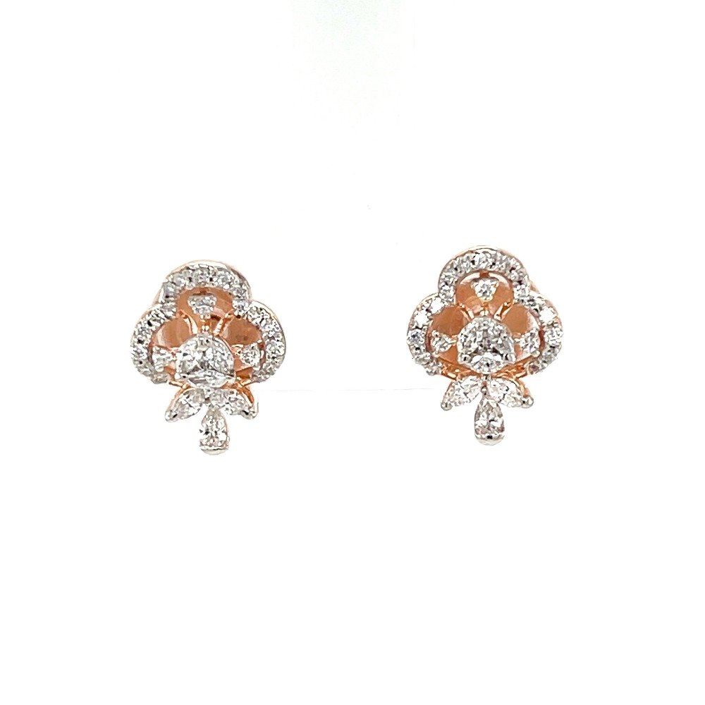 Glittering Diamond Cluster Earrings...