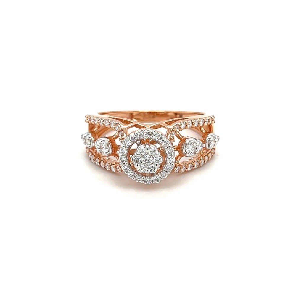 Daisy Engagement Diamond Ring For W...