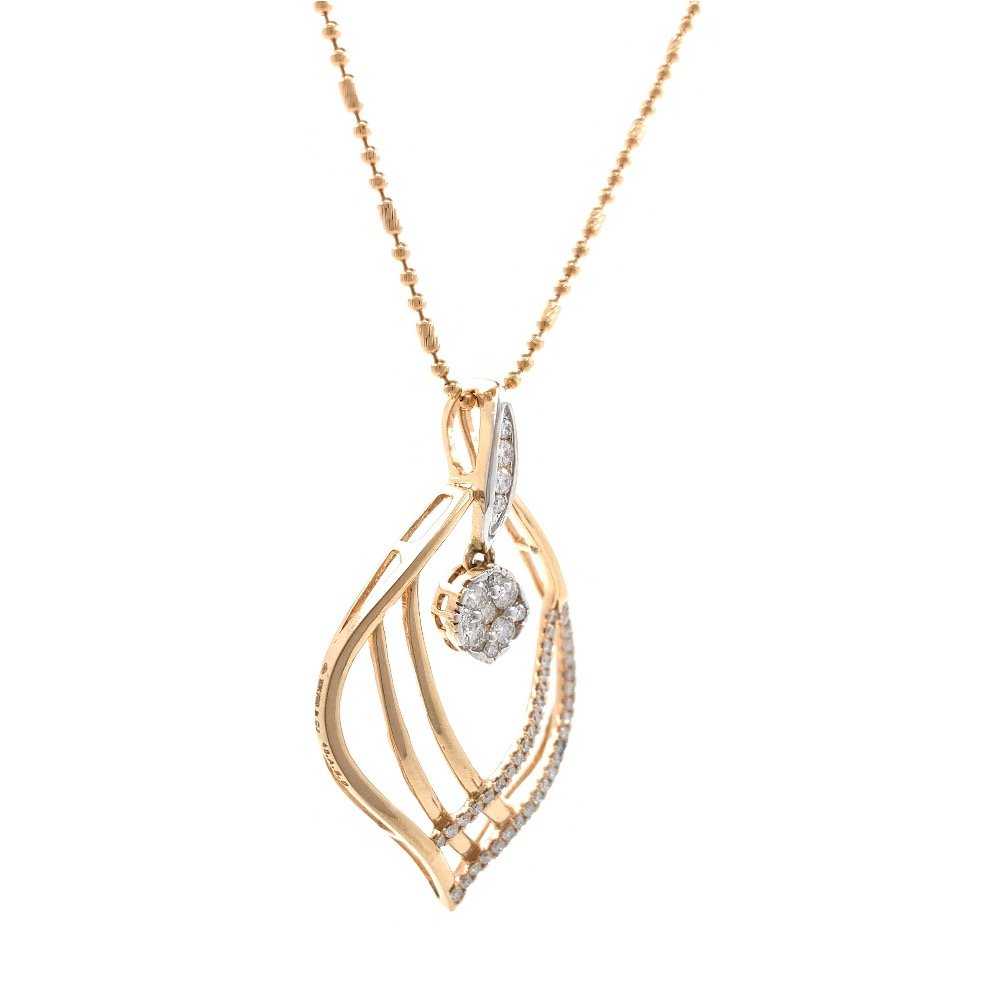 Delicada Diamond Pendant in rose gold 8SHP19