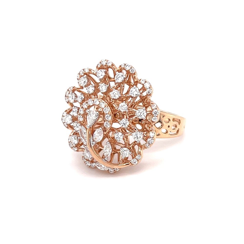 Inspired by the wishing tree designer cocktail diamond ring