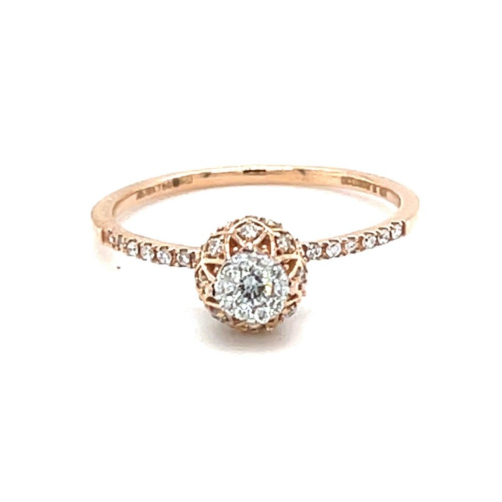 Criss Cross Vase Design ring in 18k...