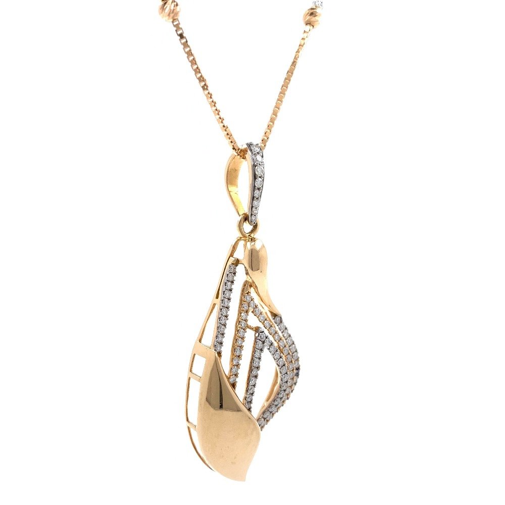 Merveilleuse Diamond Pendant in rose gold 9SHP1