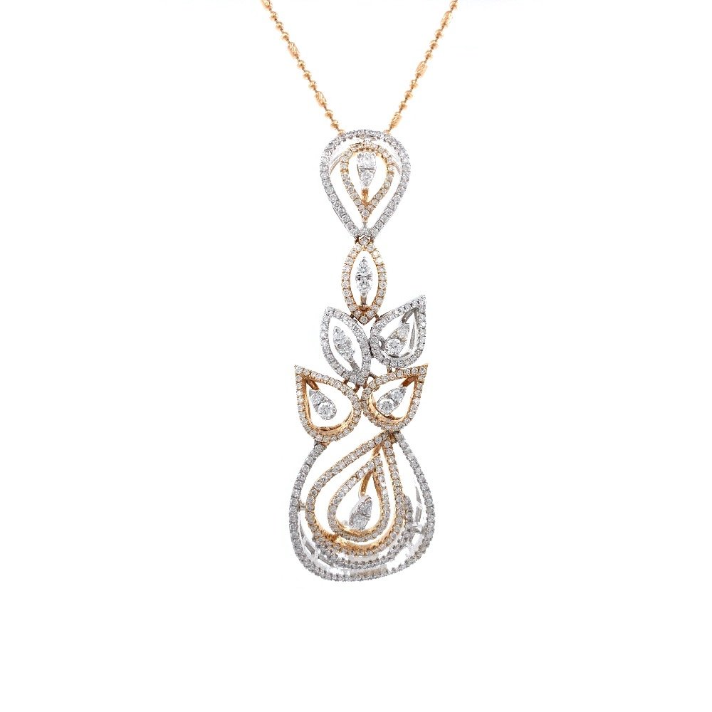 Prachtig Diamond Pendant in Rose Gold 7SHP24