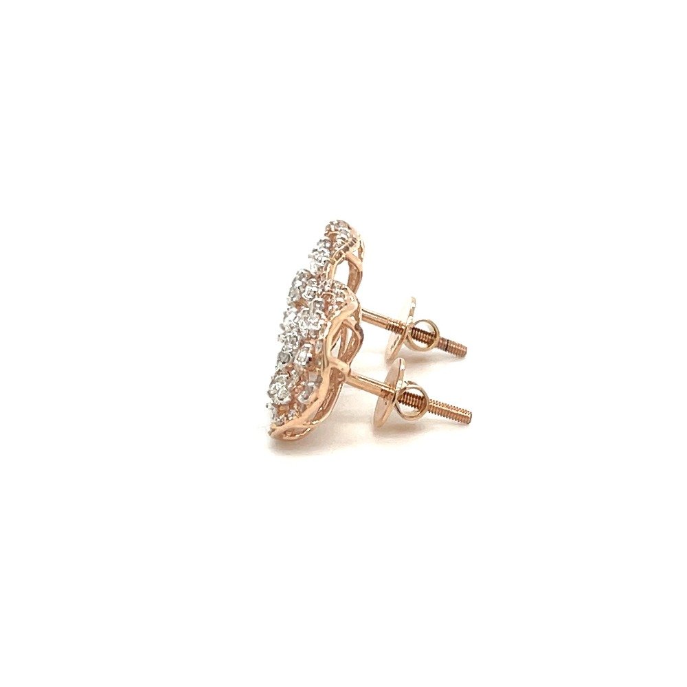 Lalita Diamond Stud Earring in Rose Gold