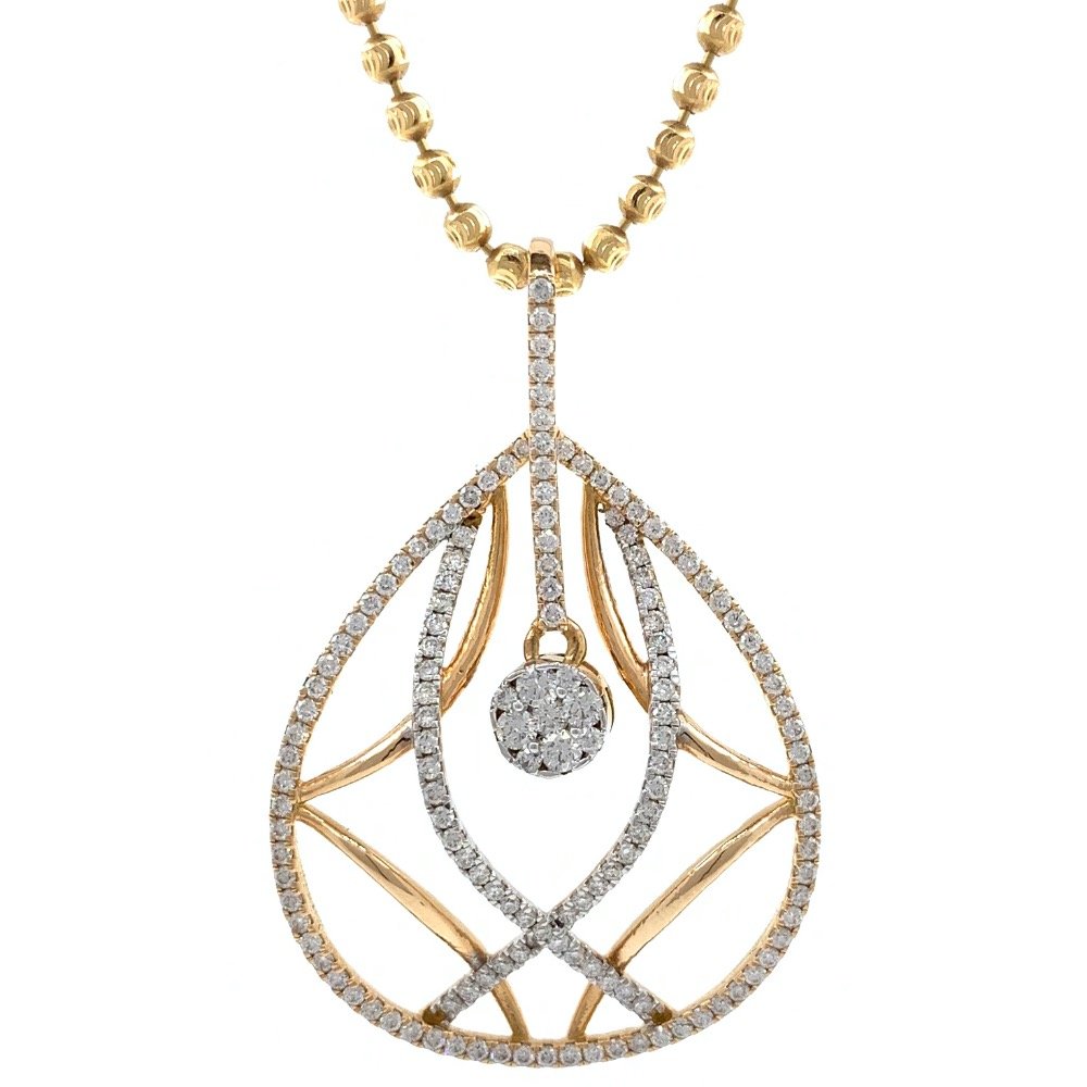 Invidebit Diamond Pendant in Rose gold 8SHP35