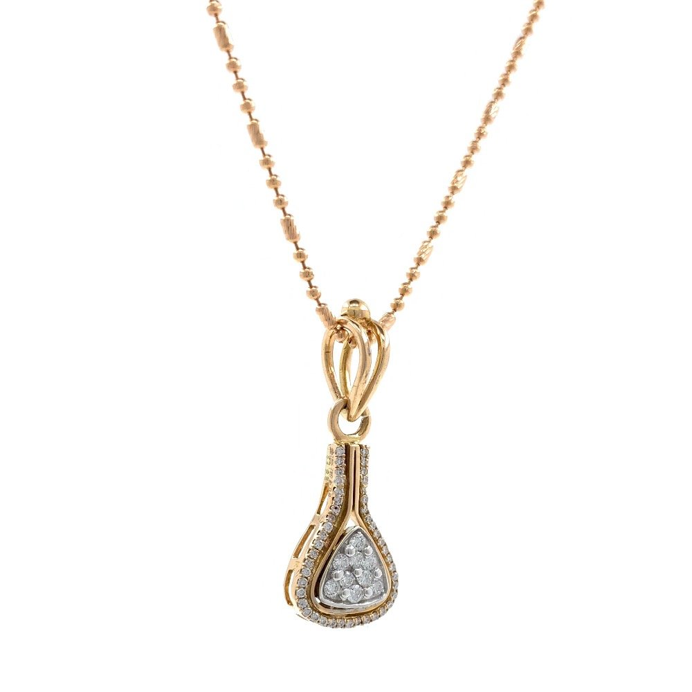 Jeune diamond pendant in rose gold 8shp62