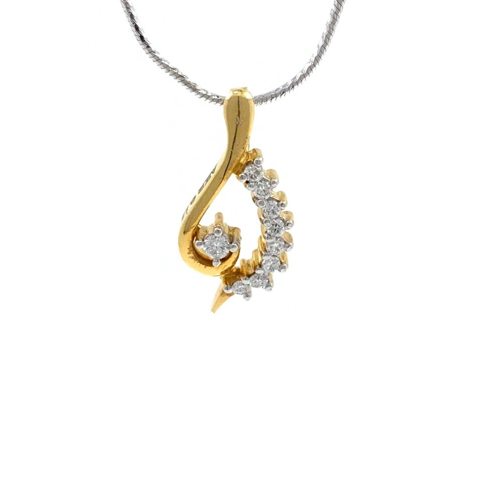 Linda Diamond Pendant in Yellow Gold 7SHP59