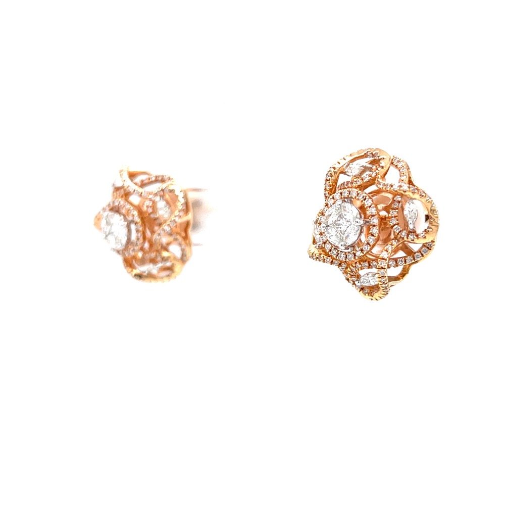 Aufwändig hallmarked diamond earring with fancy diamonds 7top22