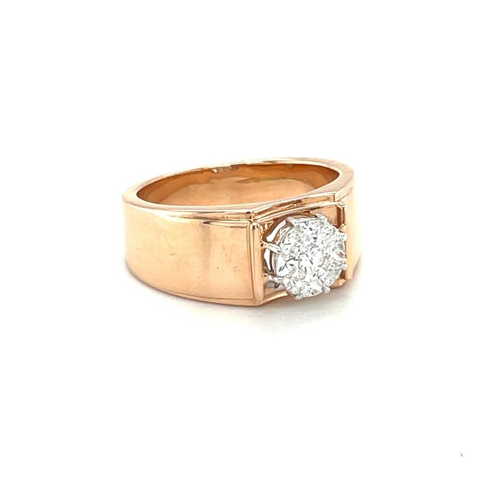 Modern Solitaire Look Diamond Ring for Men