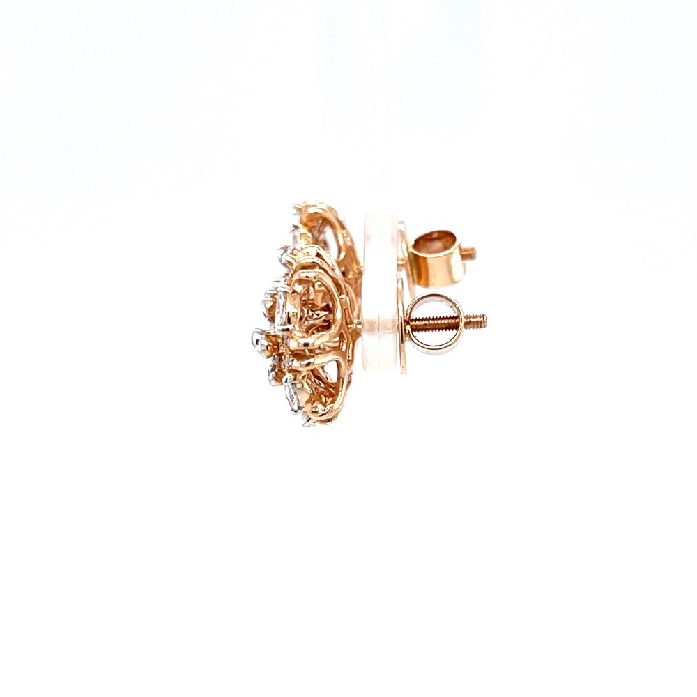 Fancy designer kudi with marquise diamonds in rose gold 0top50