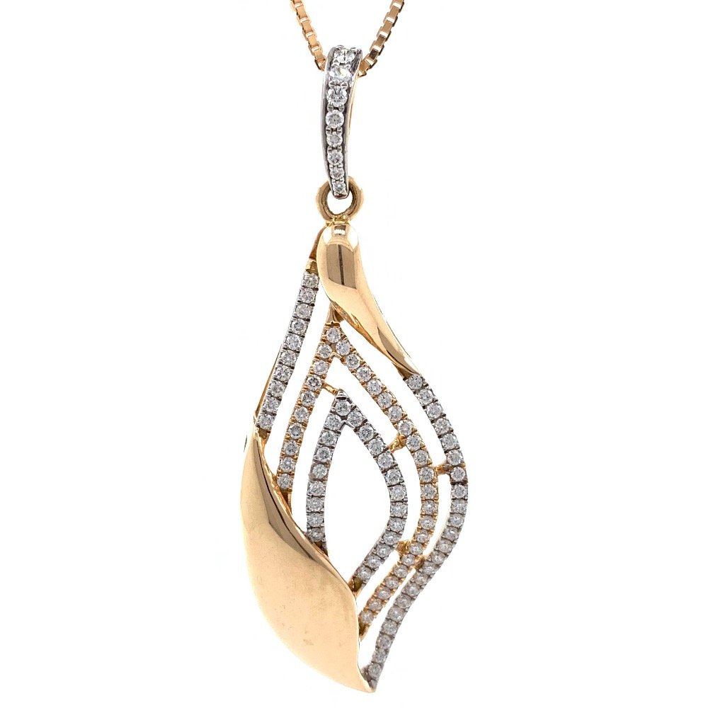 Merveilleuse Diamond Pendant in rose gold 9SHP1